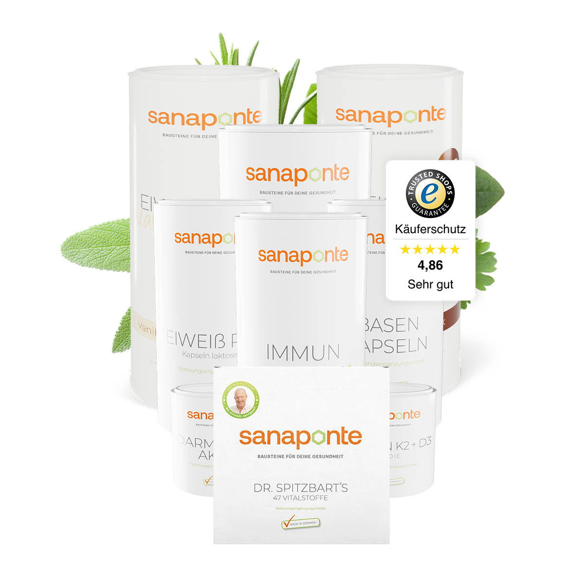 Einige der Produkte von Sanaponte.